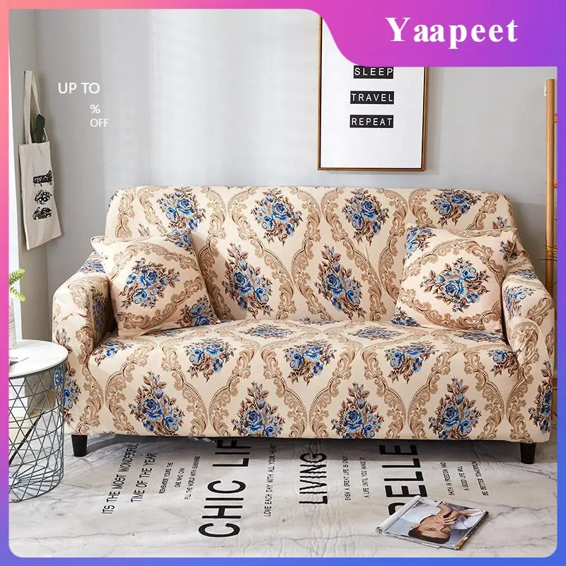 

Elastic Sofa Cover for Living Room Adjustable Print Sofas Chaise Covers Lounge Sectional Couch Corner Sofa Slipcover 1-4 Seater