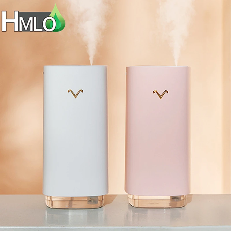 320ML Air Humidifier Ultrasonic Fog Steam Mist Maker Essential Oil Usb Aroma Diffuser for Household Bedroom Car Pink White