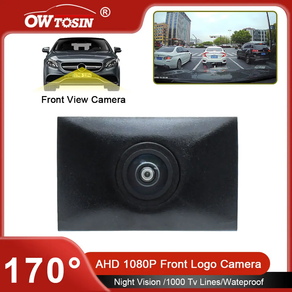 HD 170° ° Автомобильная передняя камера Fisheye AHD 1080P для Audi Q7 4L Facelift 2010 2011 2012 2013 2014 2015 с