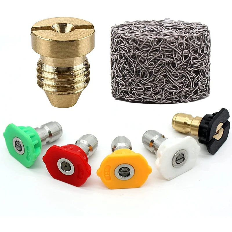 

Pressure Washer Tips, 1/4 Pressure Washer Nozzle, Fits Most Brands Of Pressure Washer Wands (2.5 GPM)