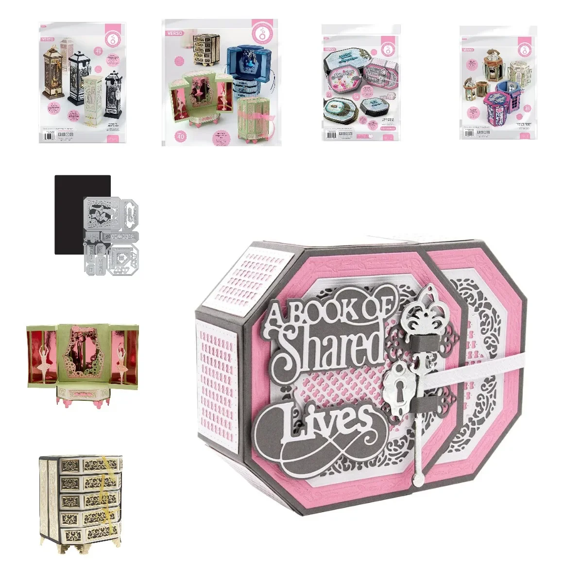 Вращающийся трафарет ручной работы Essentials 2024 набор для покупок скрапбукинга