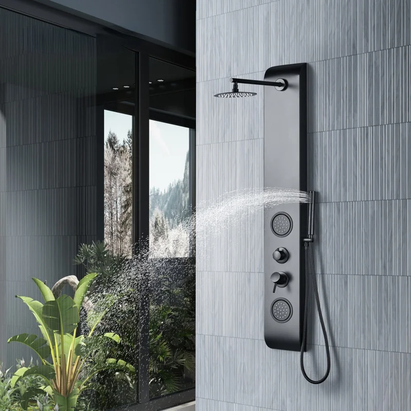 

Hand Mixer System Shower Set Head Rainfall Water Filter Hygienic Shower Set Replete Black Chuveiro Banheiro Bathroom Fixtures