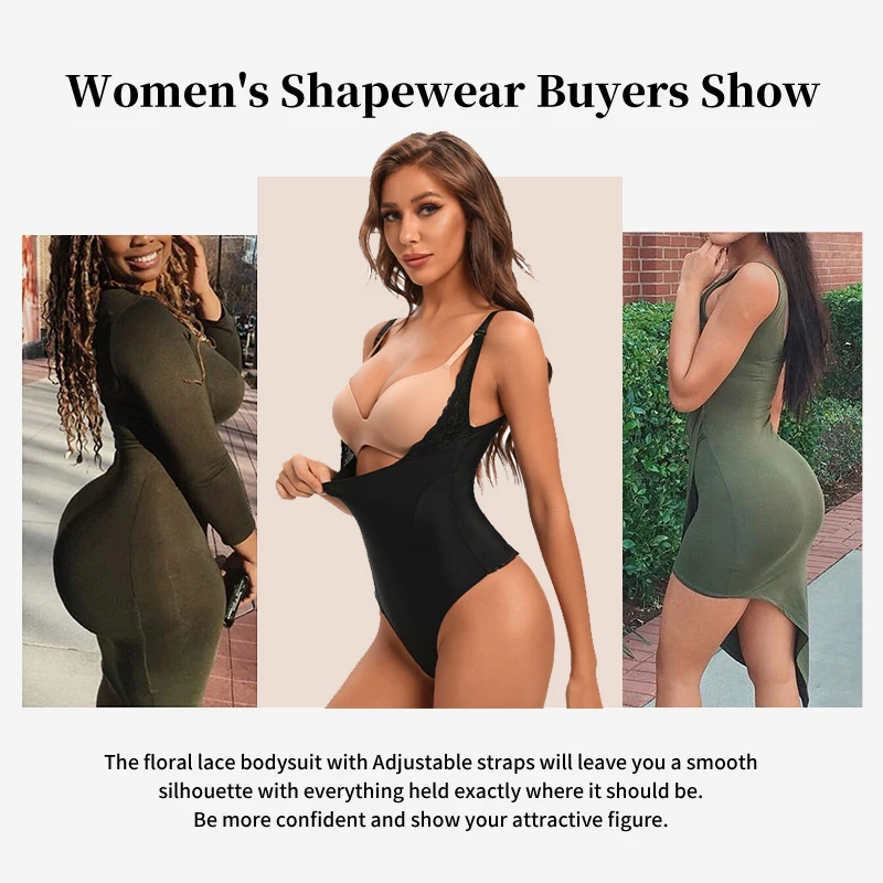 Women Seamless Bodysuit Shapewear Mesh Thongs Full Body Shaper Waist Slim Tummy Control Underwear Flat Belly Underbust Corset