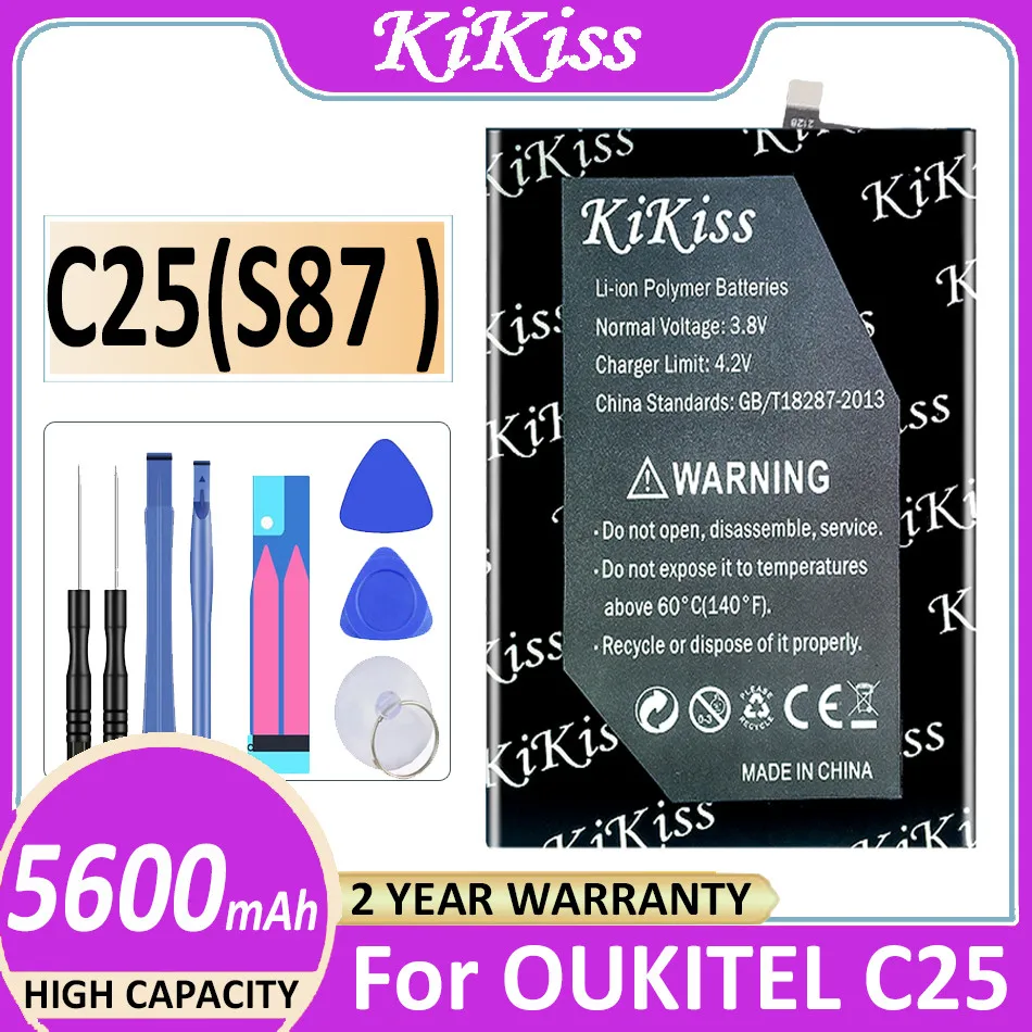 

KiKiss C25(S87 ) 5600mAh Powerful Battery For OUKITEL C25 High Capacity + Track NO