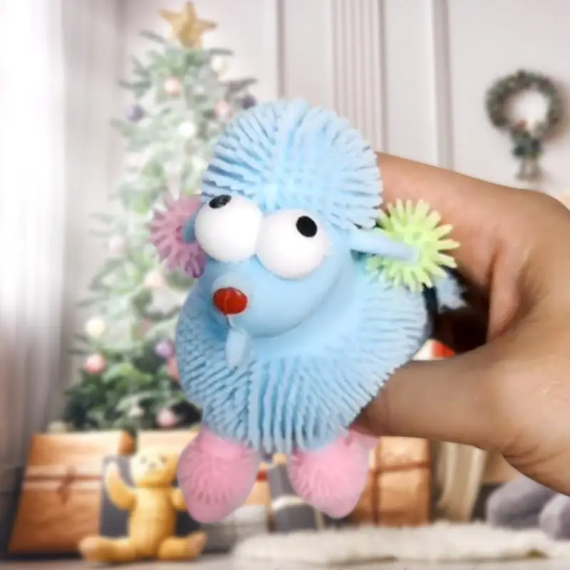 

Симпатичные Цветные Игрушки для декомпрессии, мягкие снежинки, собака, детский подарок, рождественские флэш-игрушки, популярные светящиеся шарики из термопластичной резины
