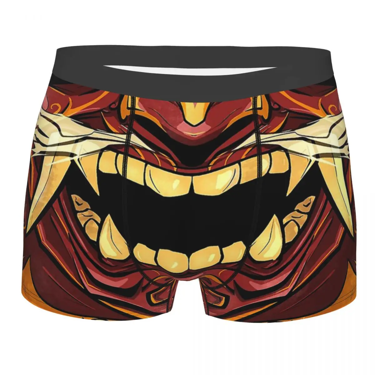 

Men Boxer Shorts Panties Menpo Oni Samurai Japan Devil Soft Underwear Male Sexy Underpants