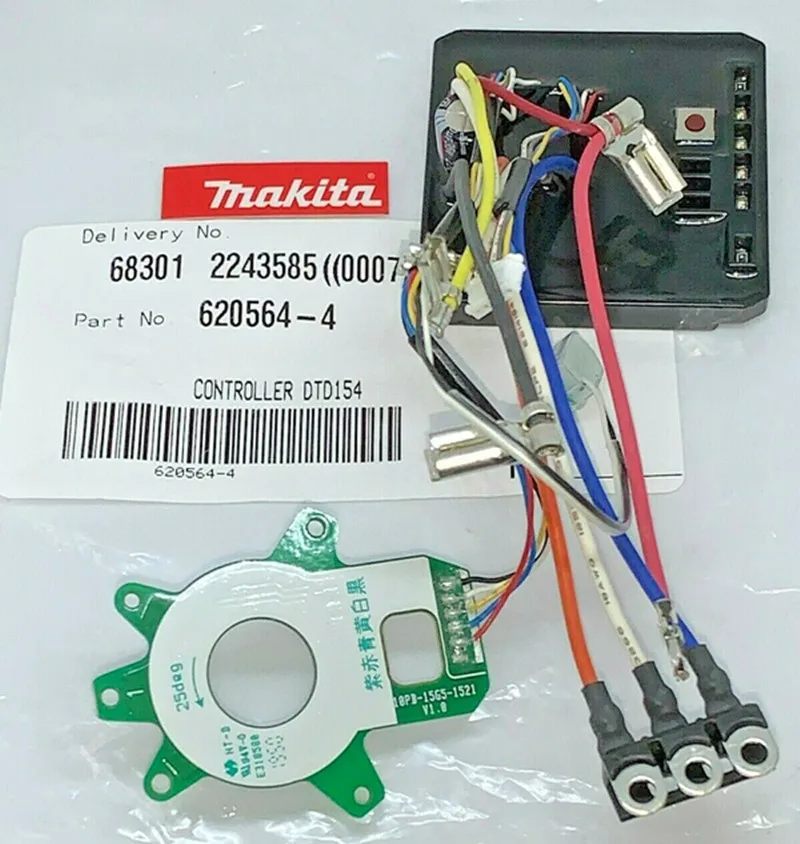

MAKITA контроллер статор 620564-4 для DTD154 DC 18V 3-кнопочный ударный драйвер