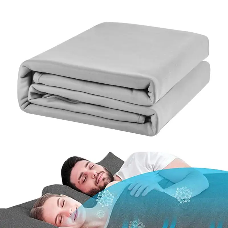 

Cooling Blanket For Bed Air Condition Comforter Lightweight Cooled Summer Quilt With Double Side Skin Friendly Nap Blanket