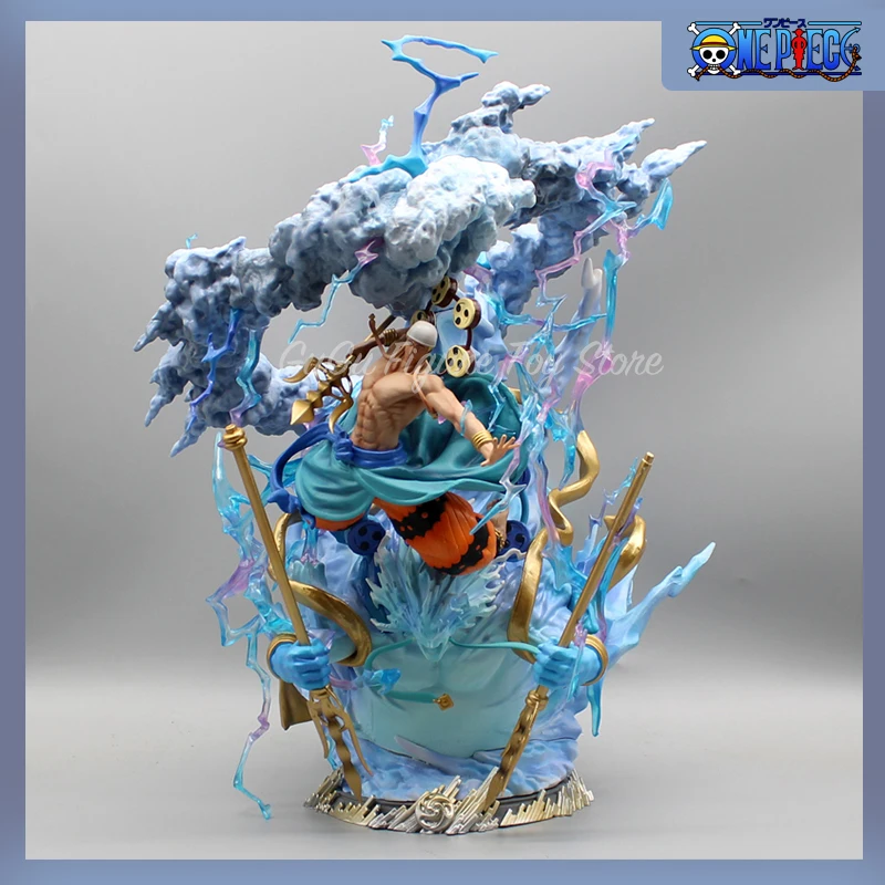 

One Piece Gk LS Anime Figures 34cm Enel action Figurine Eneru PVC Statue Collectible Model Decoration Ornaments Toys Kids Gift