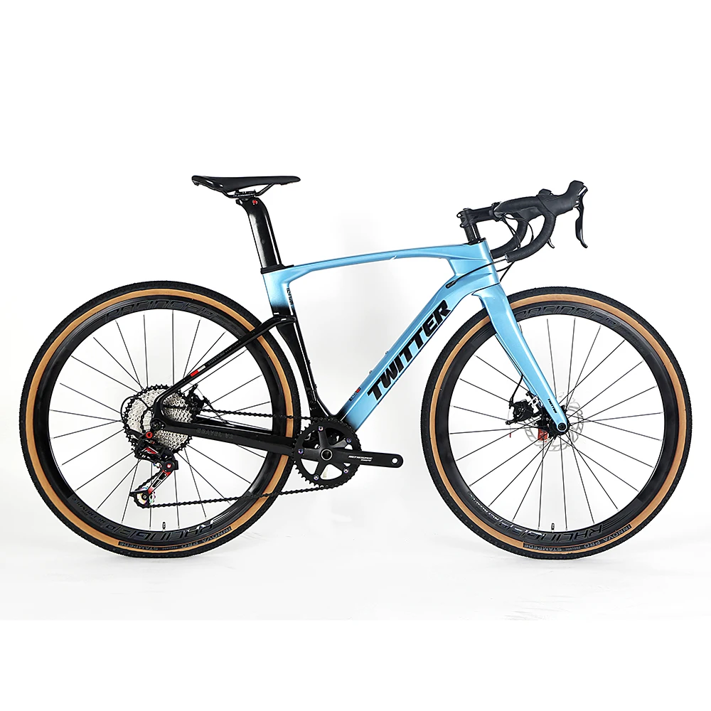 

TWITTER Gravel Bike Carbon Fiber 700*40C Gravel Road Bike With RS 22Speed On Rough Road Bicycle