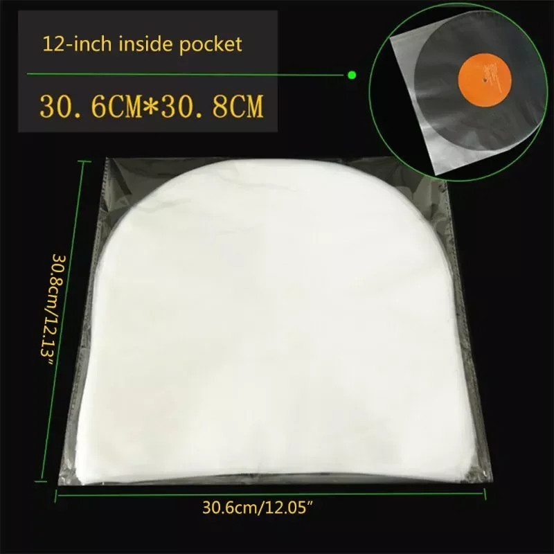 

12" Clear Vinyl Record Protecter LP Record CD Vinyl Record Accessories Dustproof Anti-static Record Sleeves