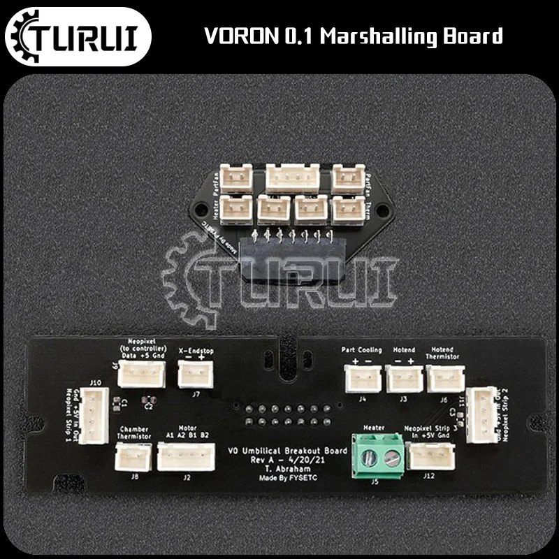 

TURUI Voron0.1 0.2 UMBILICAL PCB Afterburner Toolhead Frame Board For 3D Printer Voron 0.1 From Timothy Abraham