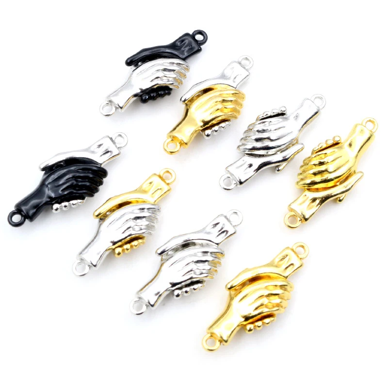 

5 Sets Handshake Shake Hands Clasps Palm Magnetic Clasps Bracelet Buckle Hook Connector For DIY Jewelry Making Accessories