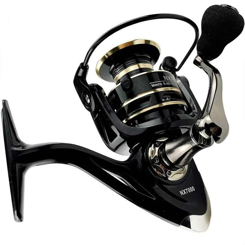 

Fishing Spinning Reels 2000-7000 Series 5.2:1 Speed Ratio Stainless Steel Ball Bearing Saltwater Spool Carp Bass Fishing Reel