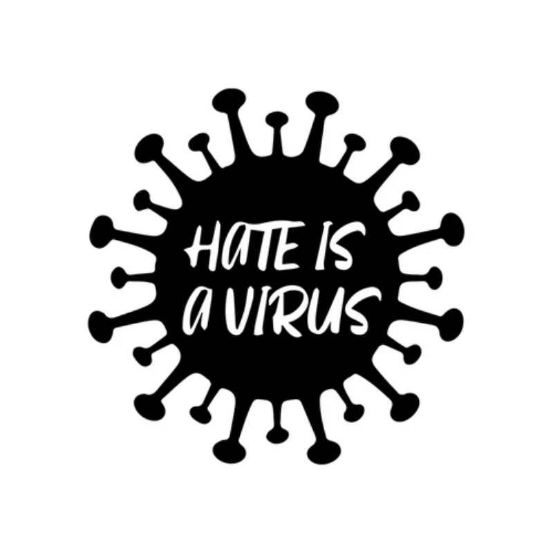 

LLY-2407 Creativity Virus Silhouette Modeling Personality Car Stickers PVC Fashion Auto Window Bumper Quality Waterproof Decals