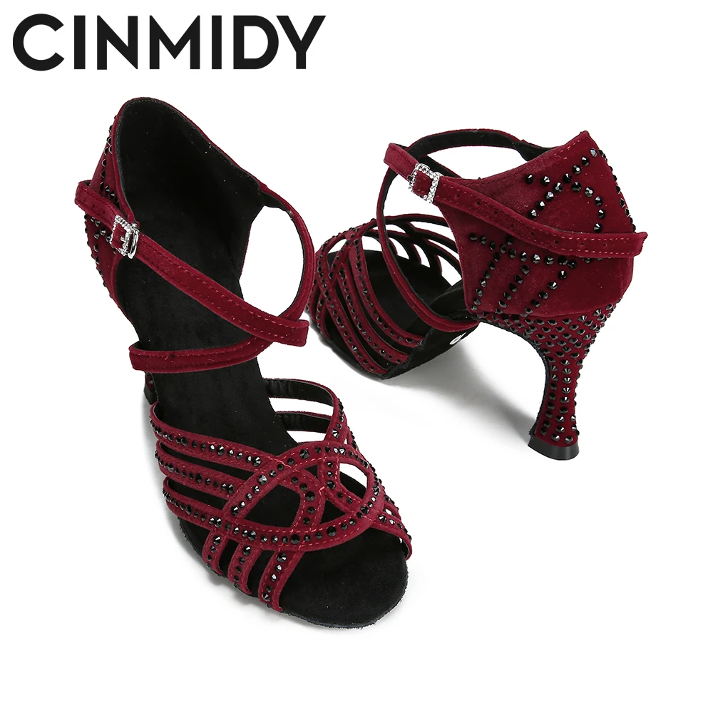 Женские туфли для латиноамериканских танцев CINMIDY женские на каблуках бальных 5