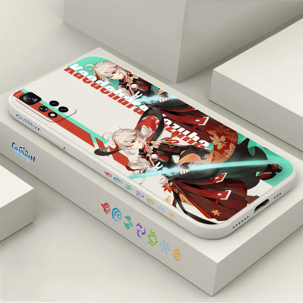

Genshin Impact Kaedehara Kazuha Jean Phone Case For Redmi 12 11 11T 11R 11E 11S 10 10T 9 9T 8 Pro Plus Max 4G 5G Cover Fundas