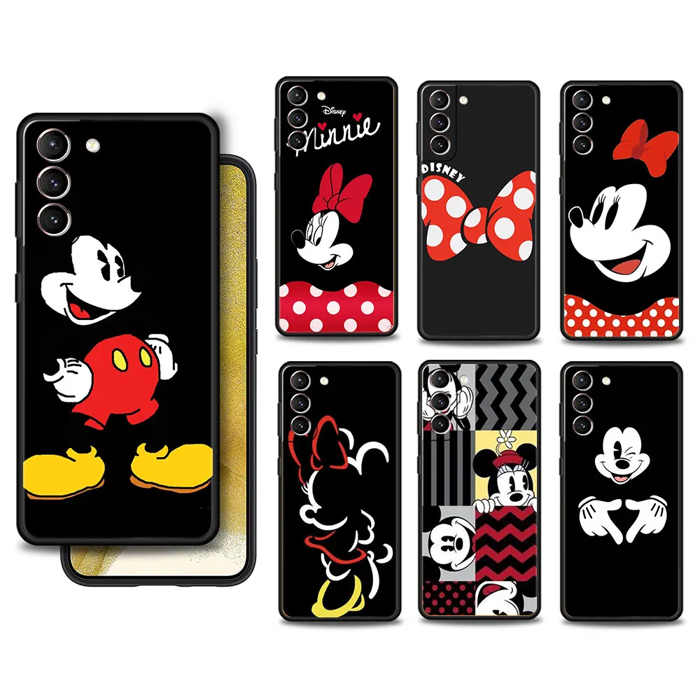 

Back For Samsung Galaxy S21 Plus S22 Ultra 5G S7 S10 S10e S20 FE 2022 S8 S9 Phone Coque Disney Cute Minnie Mickey Mouse