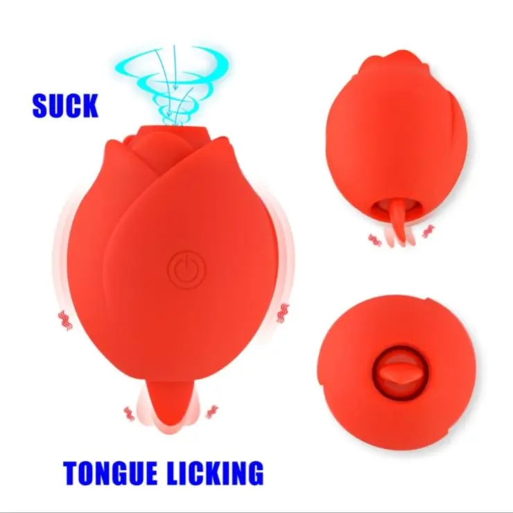 14 Frequency Smartphone WIFI APP Control Suck Licking Vibrator Sex Toy Rechargeable Waterproof Rose |