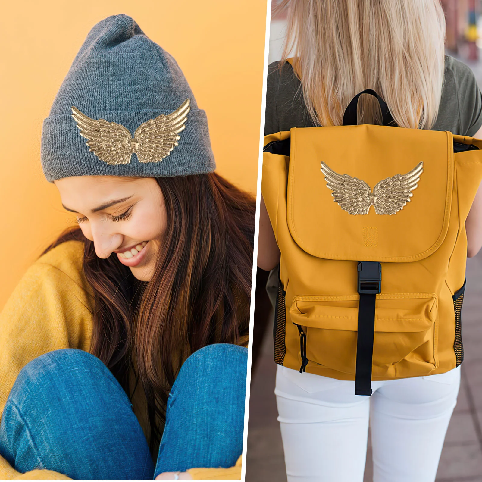 12 шт. аксессуары для комнаты мини-рюкзак с крыльями ручные поделки из металла