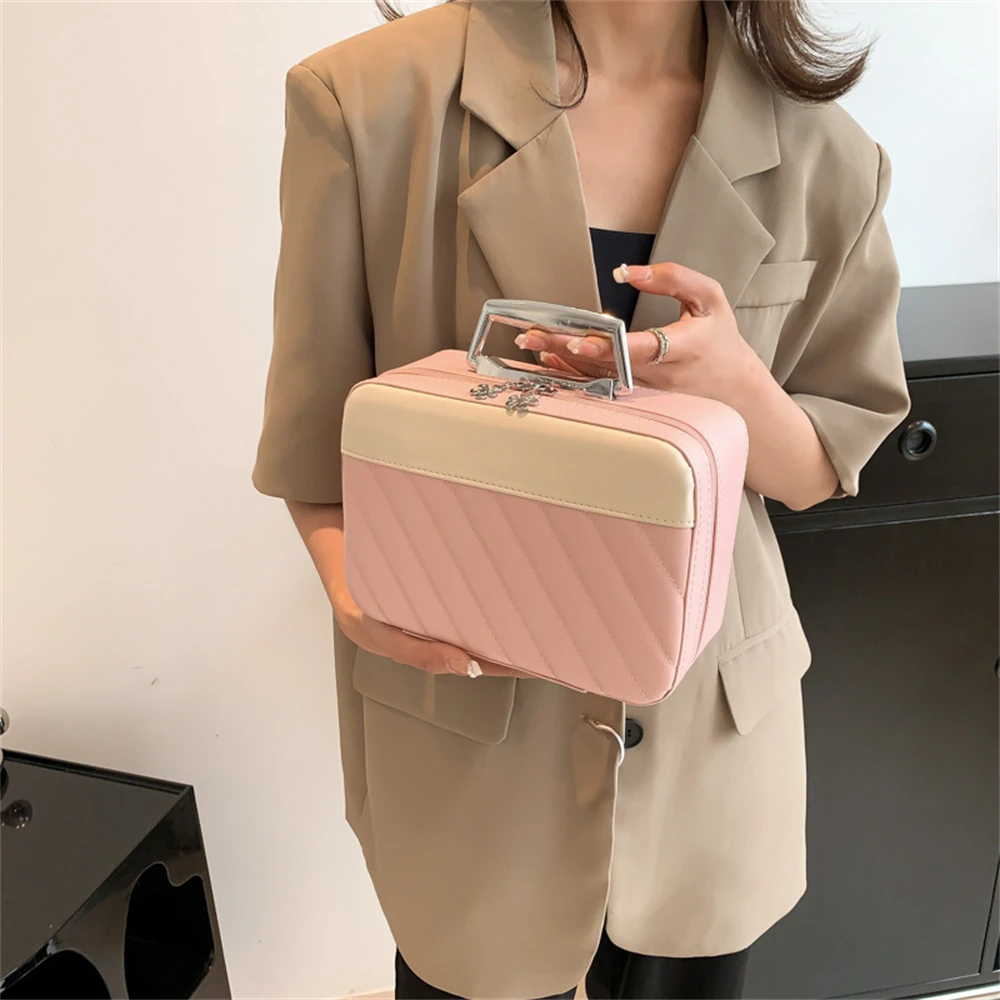 

Сумка для хранения, Компактная прочная косметичка, водонепроницаемая дорожная сумка для хранения косметики, твердая коробка для макияжа