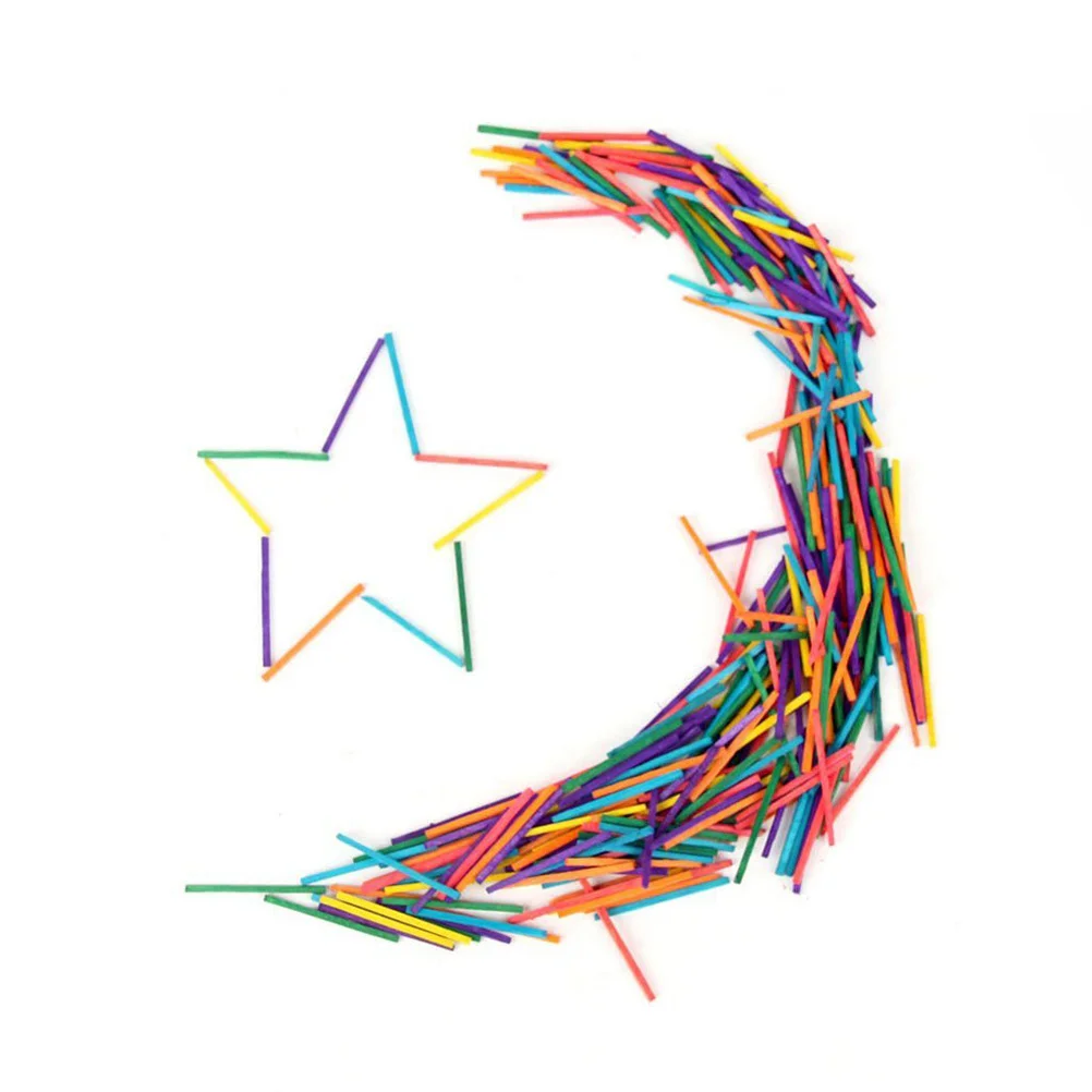 1000 шт. детские матч-палочки красочные деревянные игрушки DIY Декор матчи