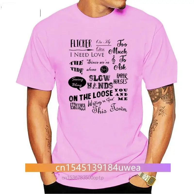 Новая футболка Niall Horan, летняя хлопковая Повседневная футболка с коротким рукавом и принтом песен, Niall Horan