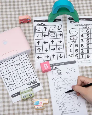 Клейкая термобумага Phomemo 107 мм 3 рулона