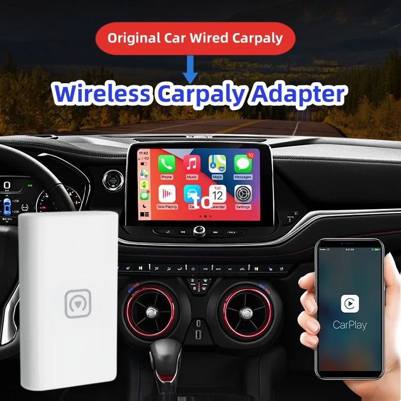 

Беспроводной адаптер Carplay Apple USB, автомобильный мультимедийный плеер для Audi, Porsche, Volkswagen, Volvo, Ford, Nissan