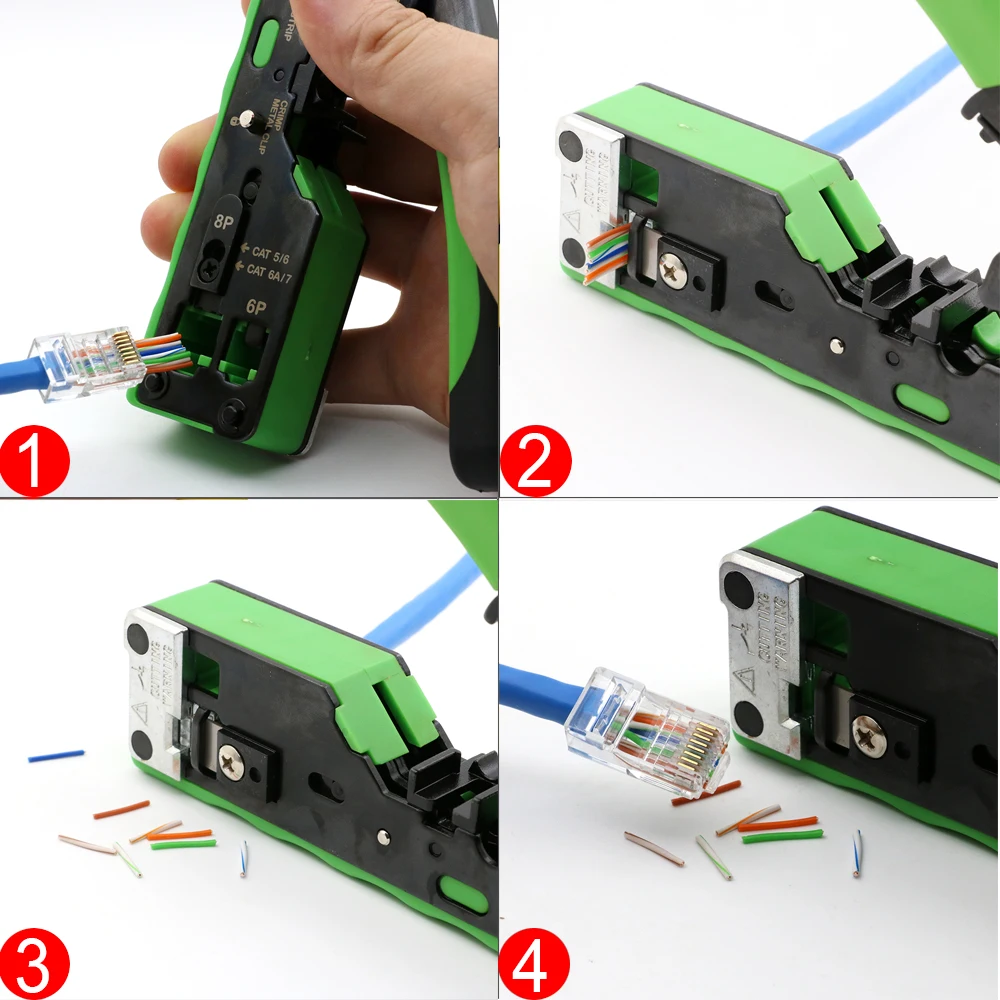 Набор обжимных плоскогубцев STP CAT6 Обжимные Щипцы CAT5 CAT5E CAT6A CAT7 CAT8 rj45 сетевой