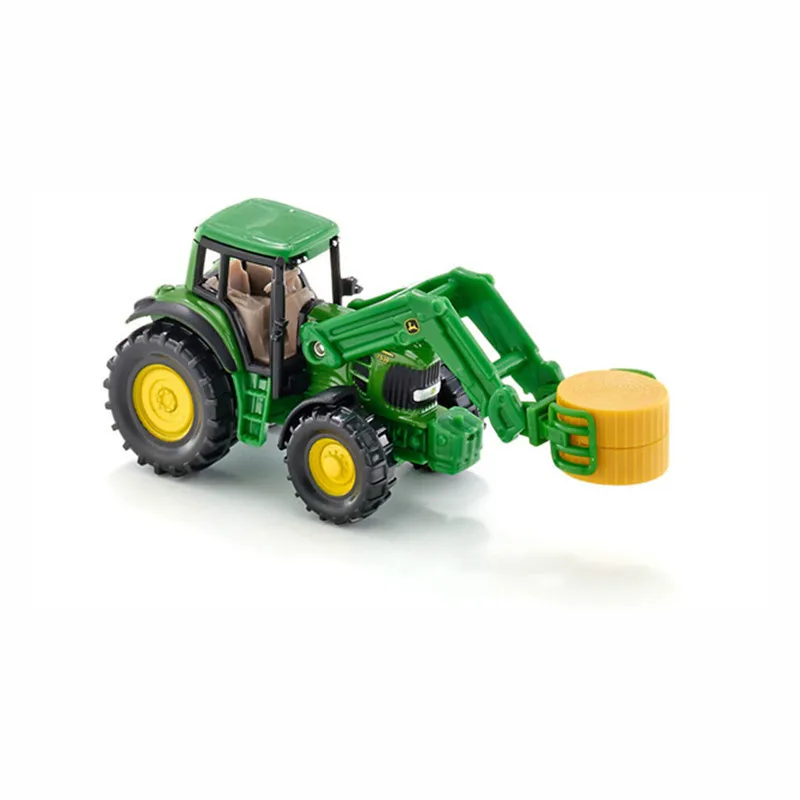 

New Special Alloy Diecast Car Model Tractor with Round Bale Loader Children's Toy Collection Farm Christmas Gifts Free Shipping