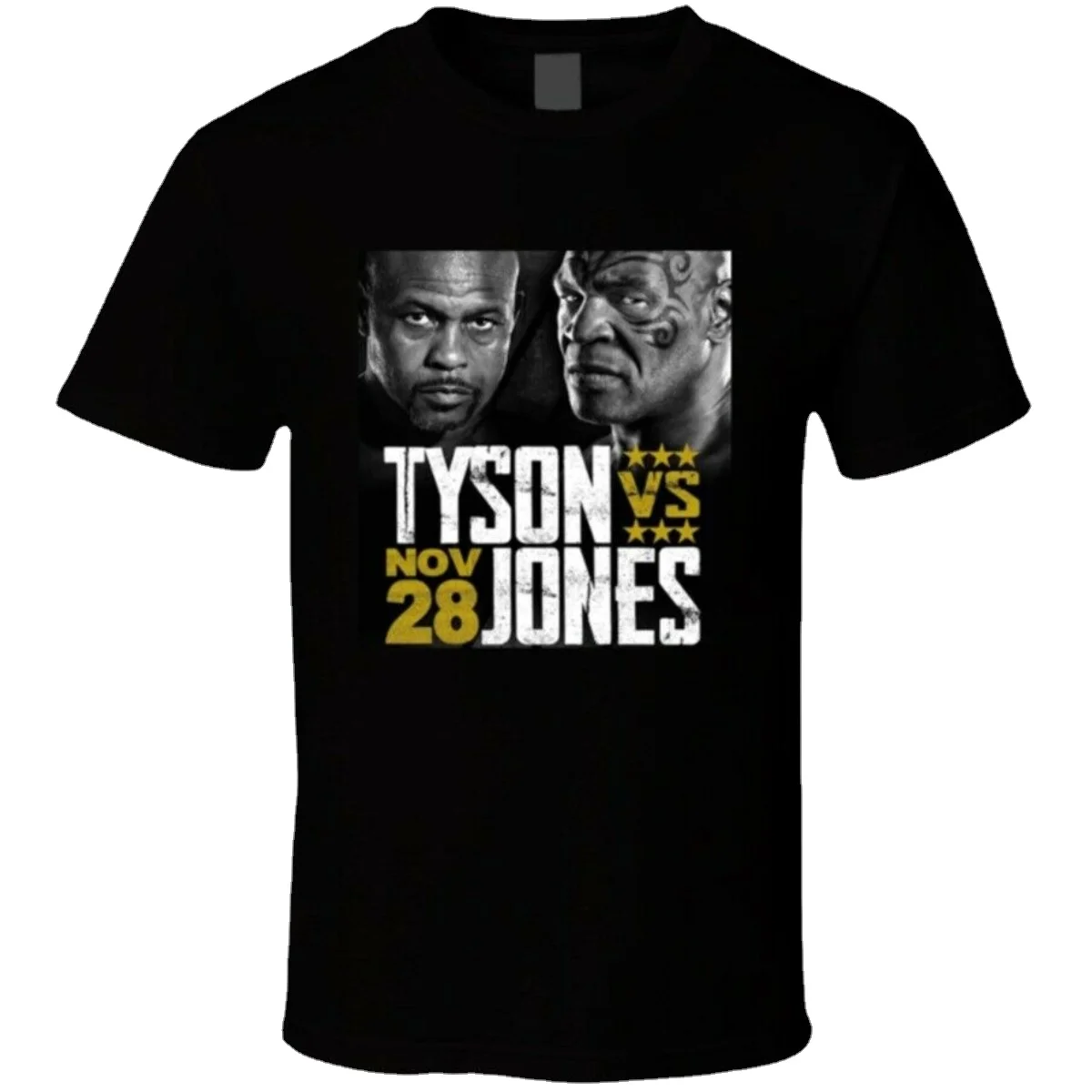 

Mike Tyson Vs Roy Jones Jr Boxing Poster Fight Fans T-Shirt. Summer Cotton Short Sleeve O-Neck Mens T Shirt New S-3XL