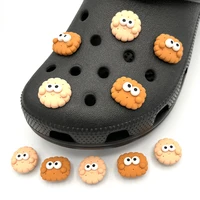 cute cartoon cookies jibz shoe charms new designer shoe jewelry diy decoration for croc sandals clogs shoe buckle accessories
