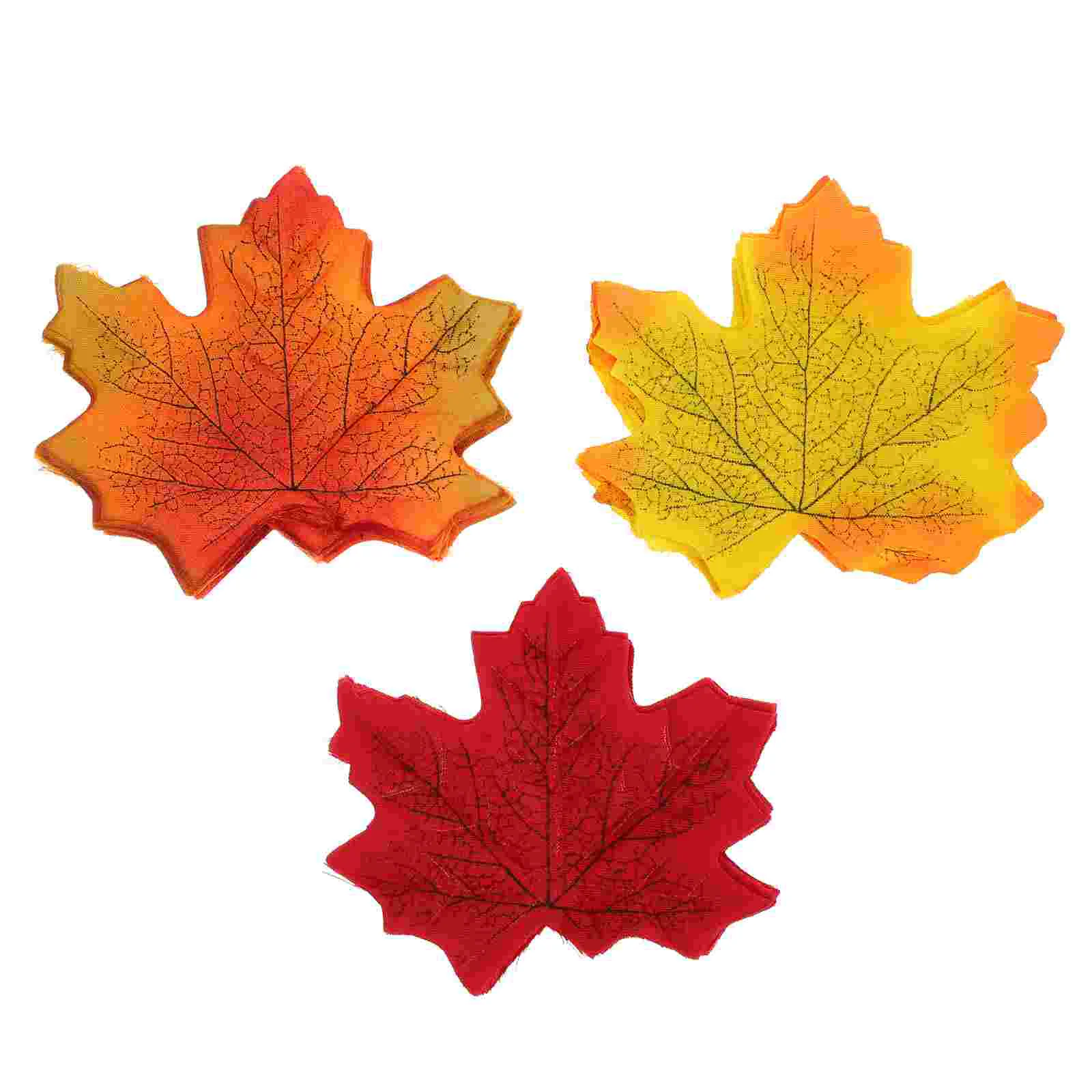 

Leaves Maple Autumn Fall Leaf Fake Thanksgiving Artificial Decor Decorations Garlandwreath Craftsornament Making Embellishments