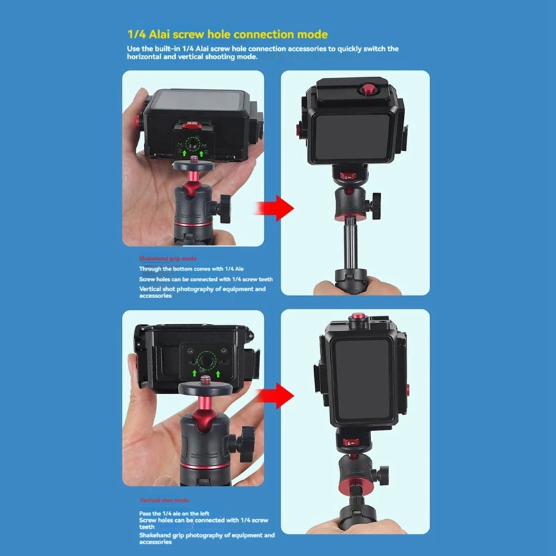 Водонепроницаемый чехол 80 м защитный с алюминиевой рамкой корпус для подводного