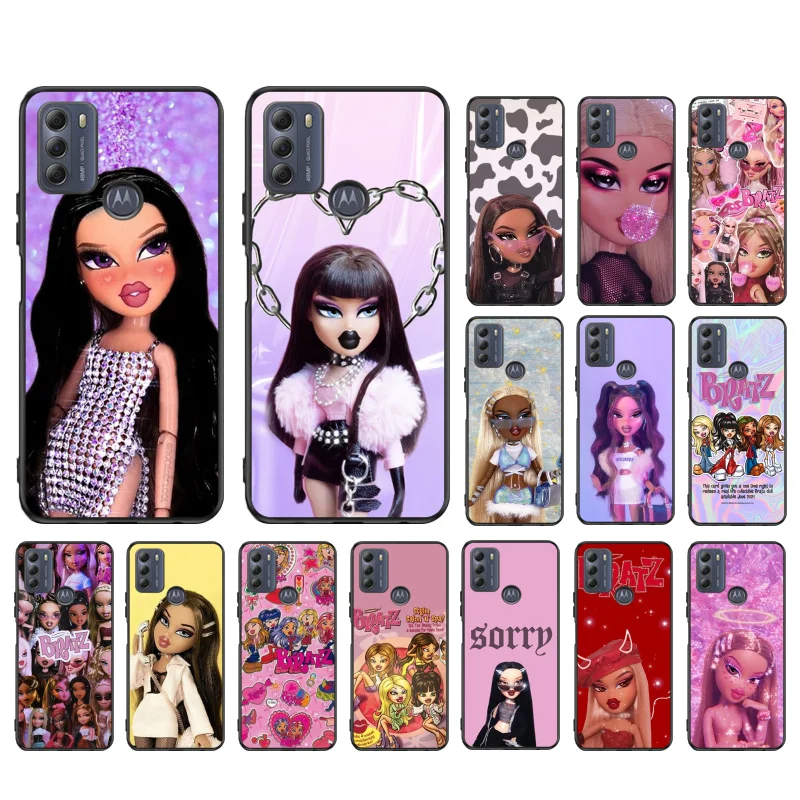 

Bratz Doll Case for Motorola G22 G60 G52 G100 GStylus G30 G10 G20 G50 GPure E32 E20 E40 E7Power Edge20lite OneAction