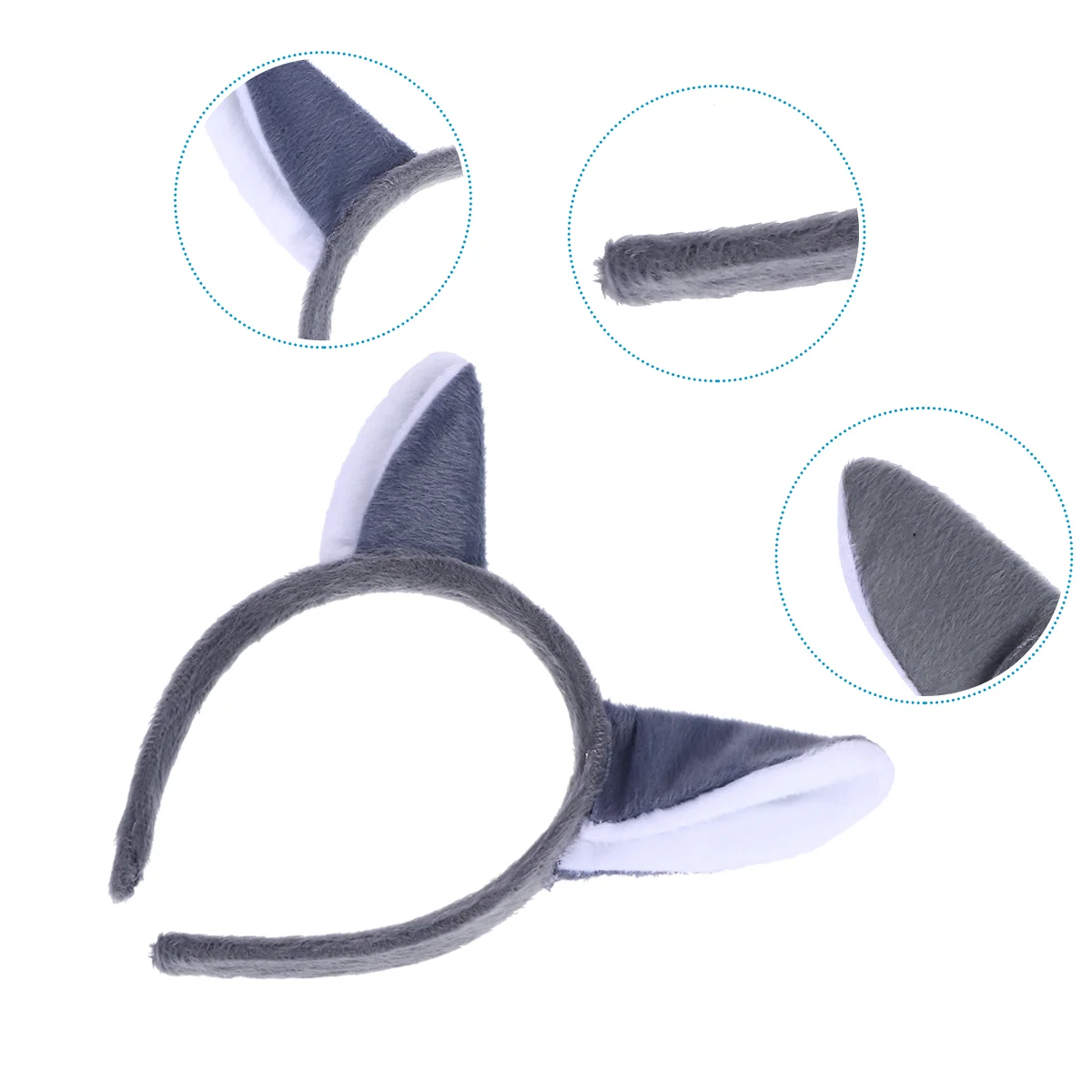 

Ears Fox Cosplay Headband Wolf Hair Hoop Animal Adult Headdresscostume Accessories Cat