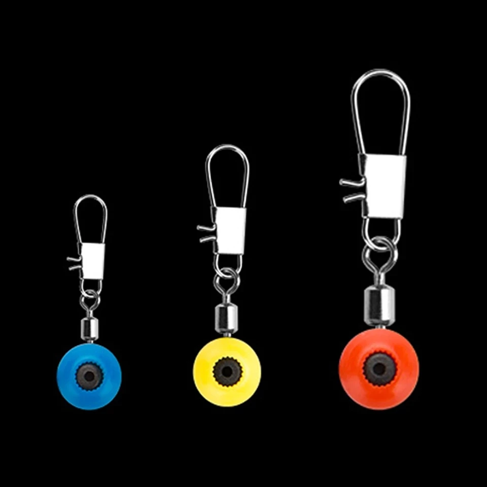 

20pcs/lot Fishing Line Hook Swivels Shank Clip Connector Interlock Snap Sea Space Beans Fishing Hooks Connector Lure fishing