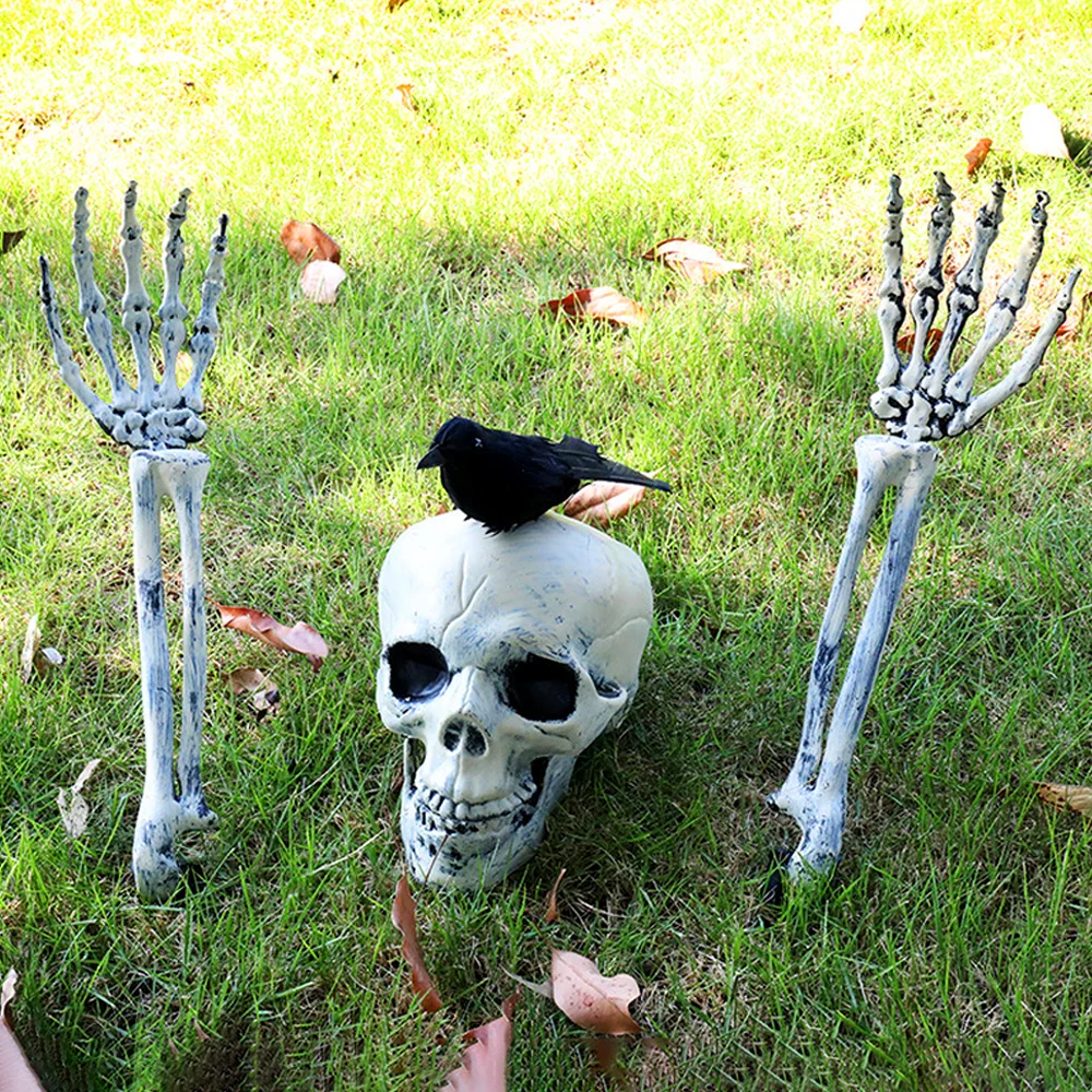 

Реалистичные стойки-скелеты для украшения на Хэллоуин, украшение для сада, украшение для Хэллоуина