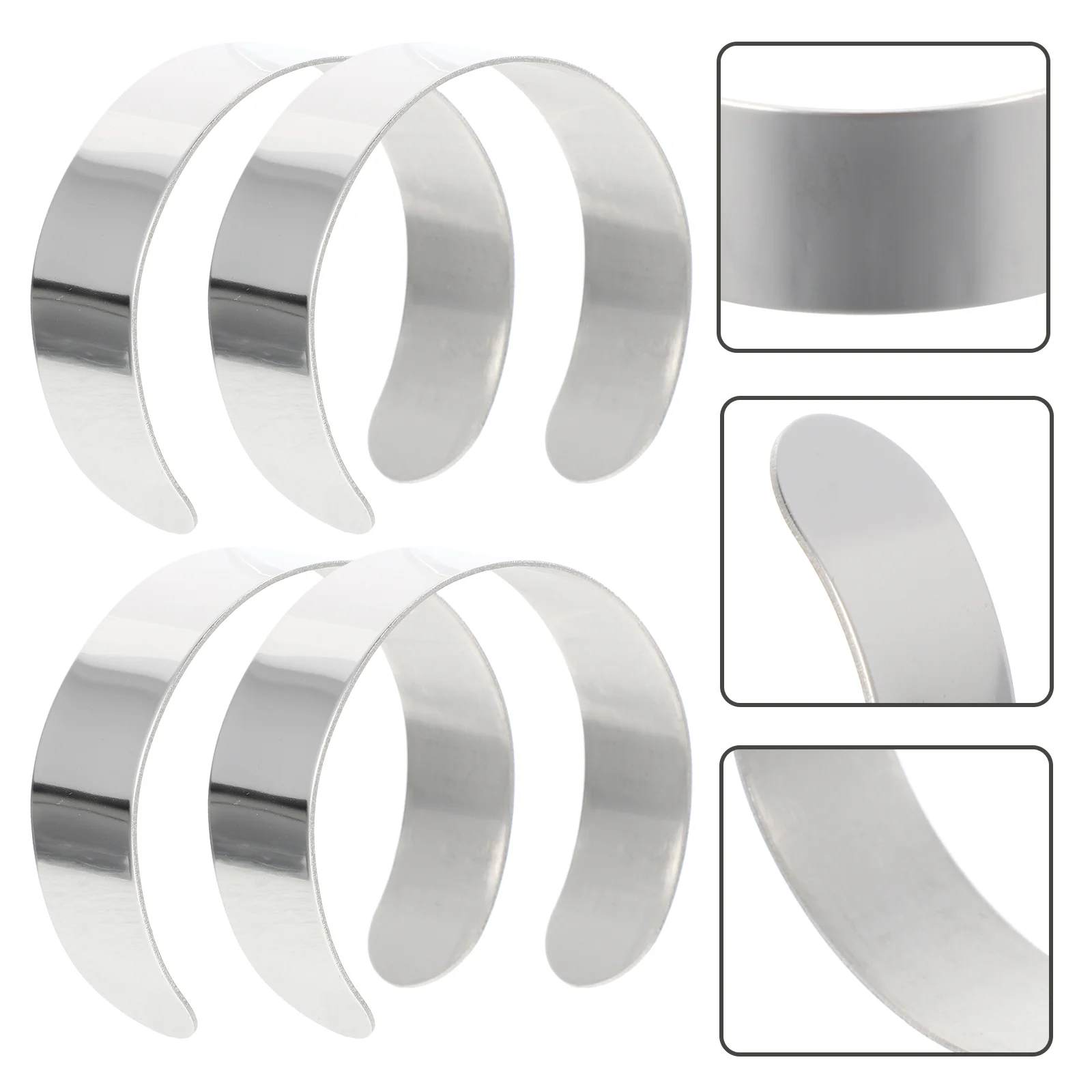 Браслет-браслет с сердечником металлические заготовки объемный корсаж серебро