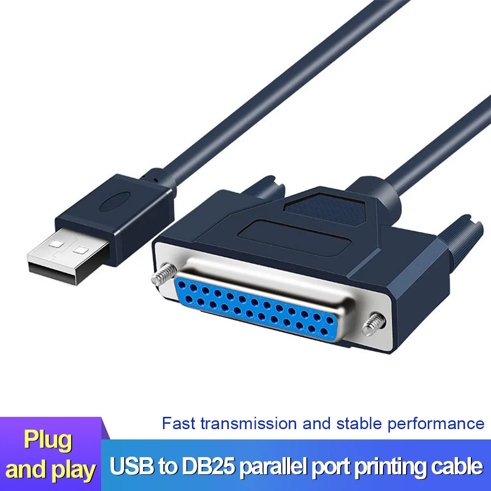 Кабель для принтера с USB на DB25, 1,2 м