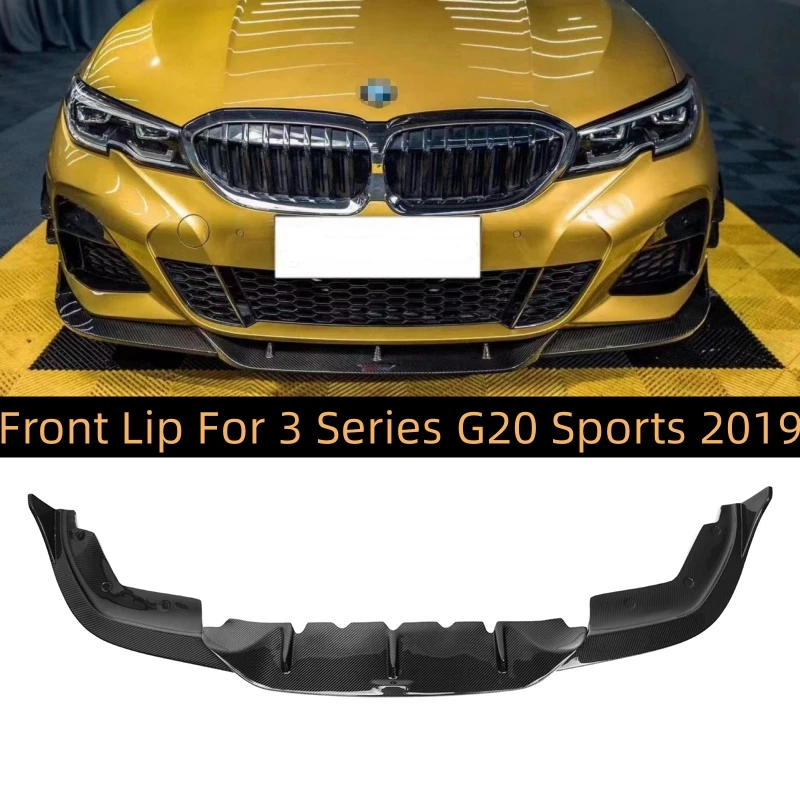 

Для BMW 3 серии G20 спортивный передний бампер сплиттер губа спойлер ТК стиль корпуса комплект крышки 2019-2022 320i 330i M340i xDrive