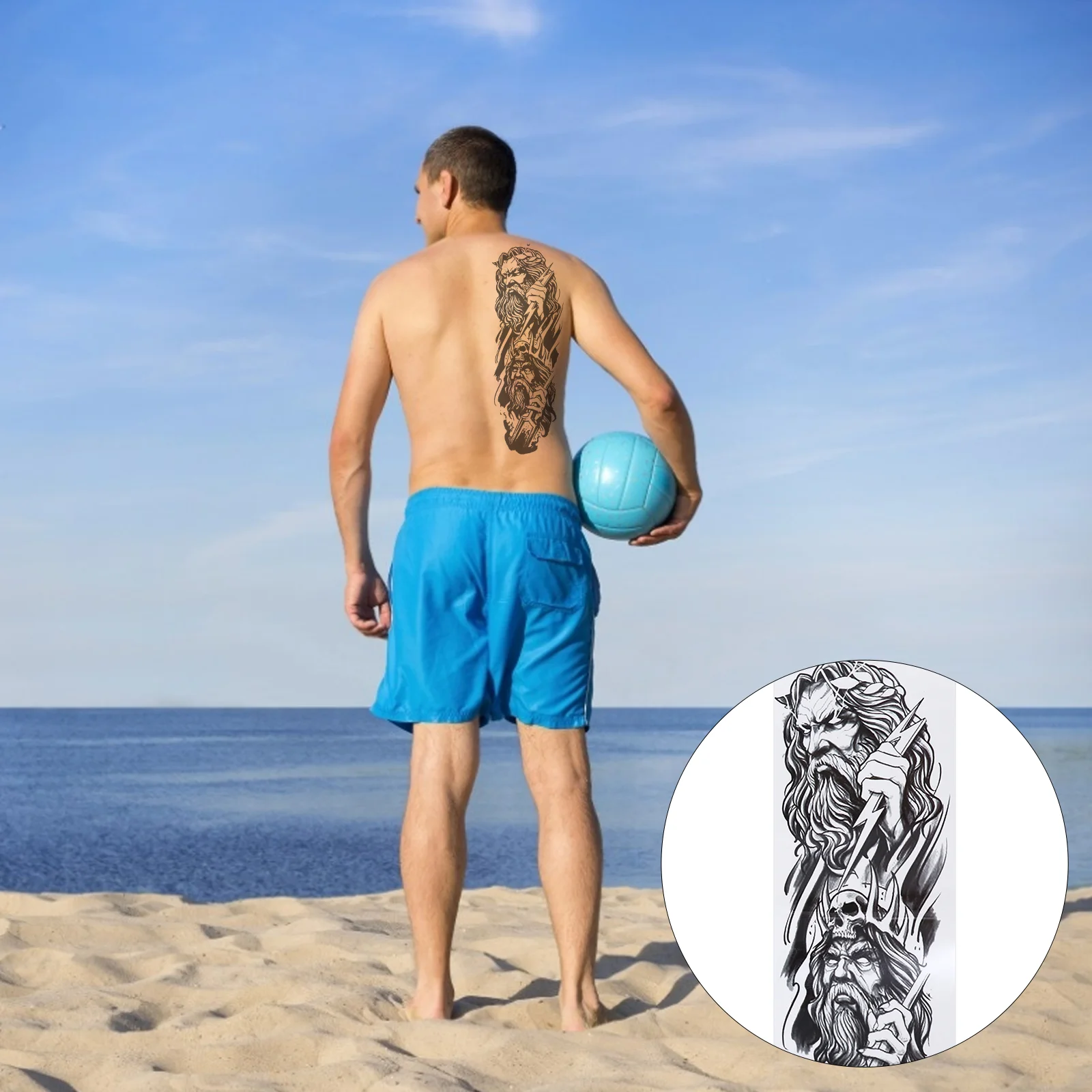 

8pcs Body Tattoos Stickers Creative Horror Fake Tattoos for Adults