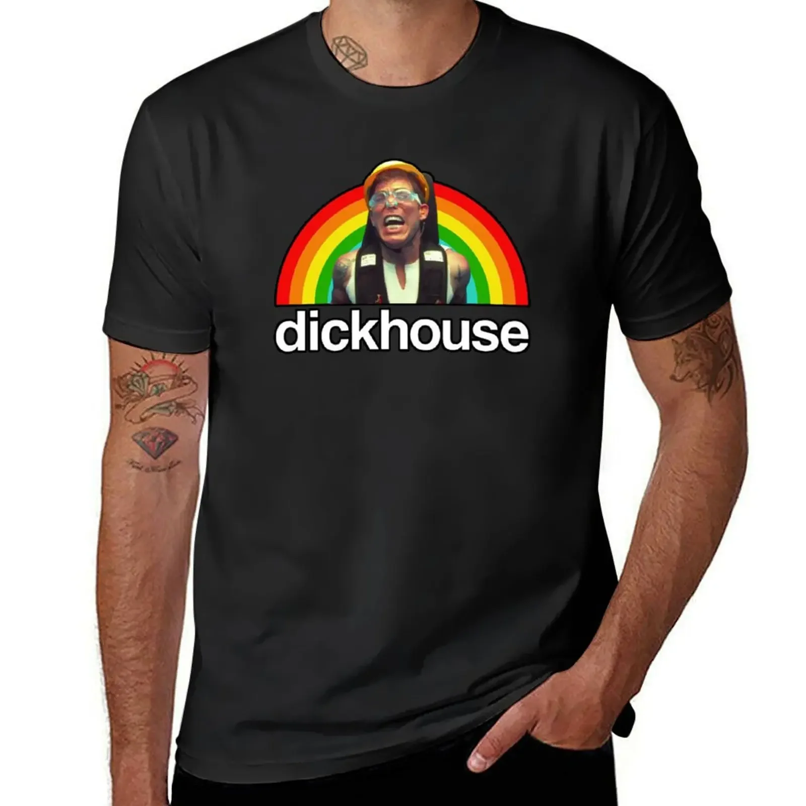 Футболка с коктейлем Dickhouse steve-o poo топы больших размеров синим замком футболка