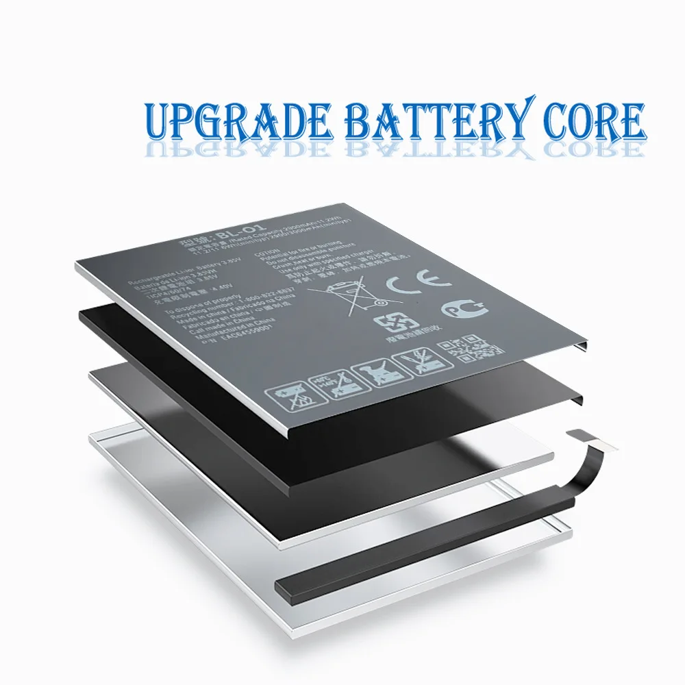 new 3000mah 3 85v bl 01 battery for lg k20 2019 k8 bl o1 mobile phone battery high quality replacement battery lithium battery free global shipping