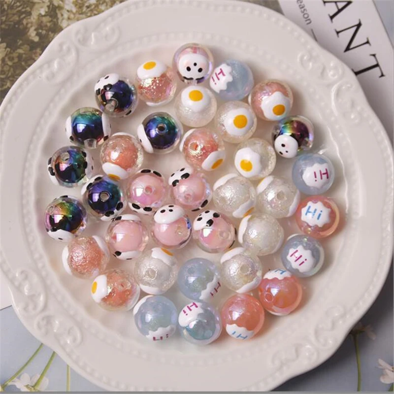 

10 шт./партия, круглые бусины-коннекторы для браслетов, телефонов