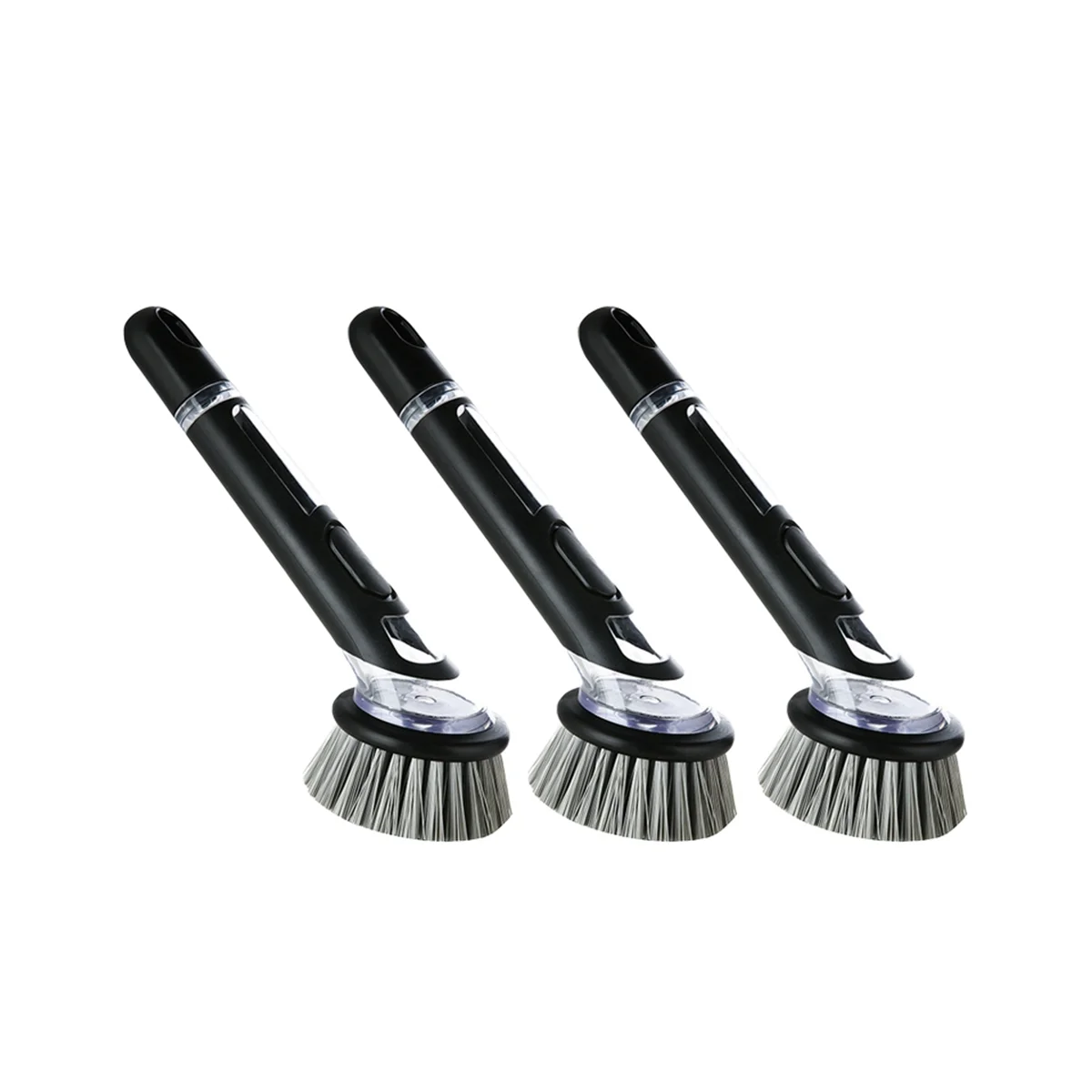 

3Pcs Dishwashing Brush with Soap Dispenser Kitchen Dishwashing Brush with Handle is Suitable for Tableware/Pans/Pots