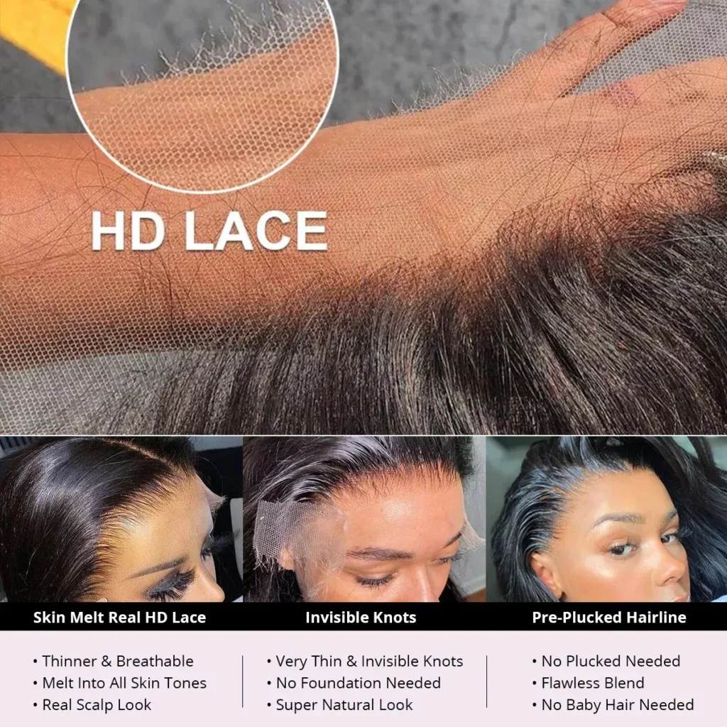 Короткий Прямой Парик Шнурка Боб 4x4 Человеческие Волосы Бразильский Remy 13x4 13x6