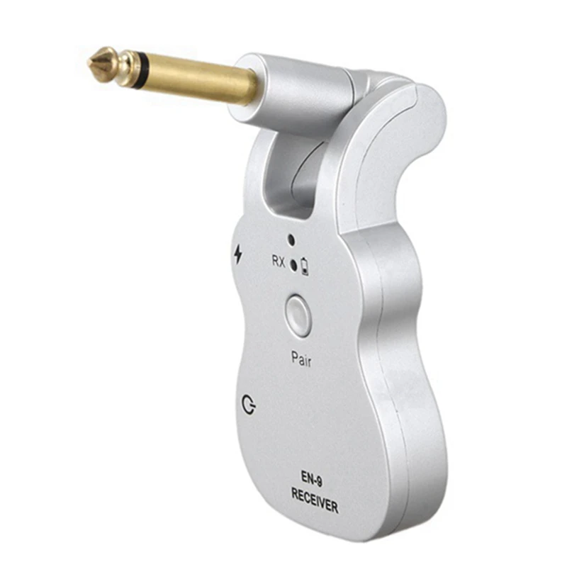 

2.4G EN-8 Wireless Guitar System Transmitter & Receiver For Guitar Bass Built-In Rechargeable Lithium Battery