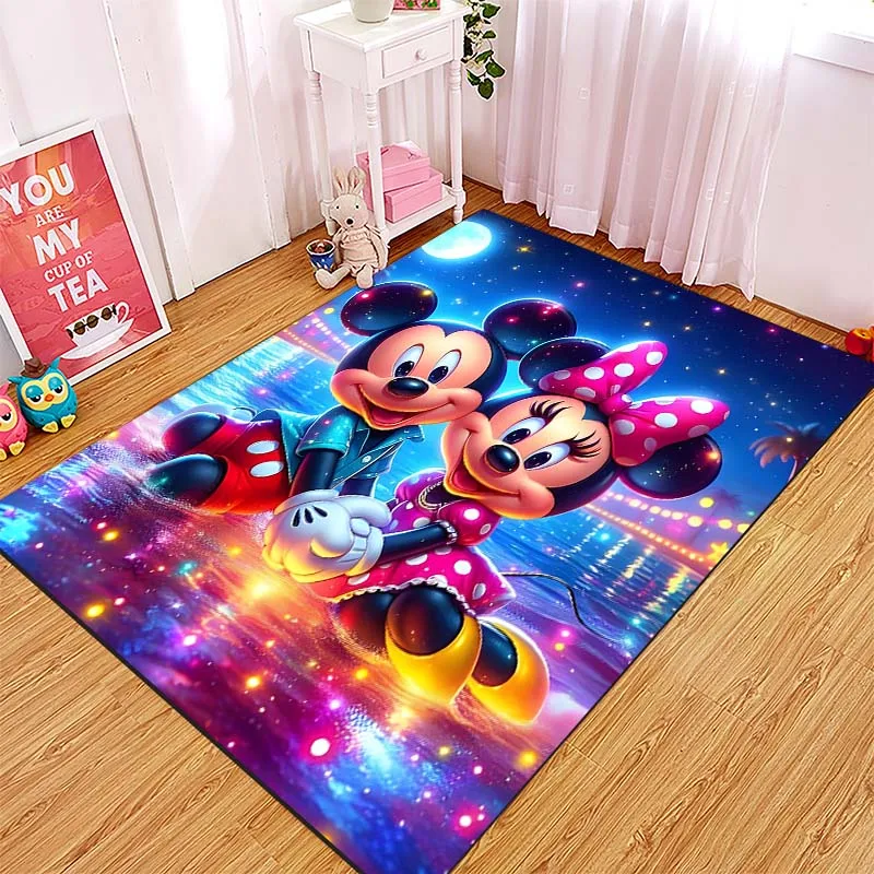 Коврик с мультяшным принтом Минни Микки Маус для дома гостиной спальни домашний